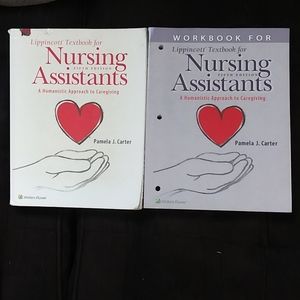 Lippincott CNA class textbook/workbook set